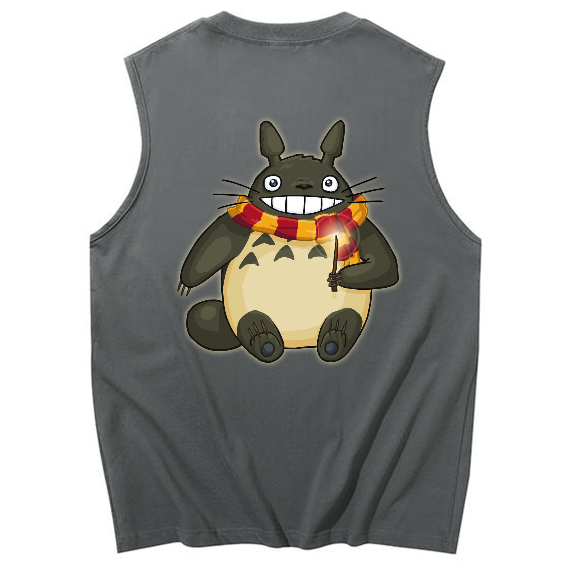（画像用） となりのトトロ 草壁メイ 草壁サツキ My Neighbor Totoro Satsuki Kusakabe Mei Kusakabe コットン100％タンクトップ（背面プリント）